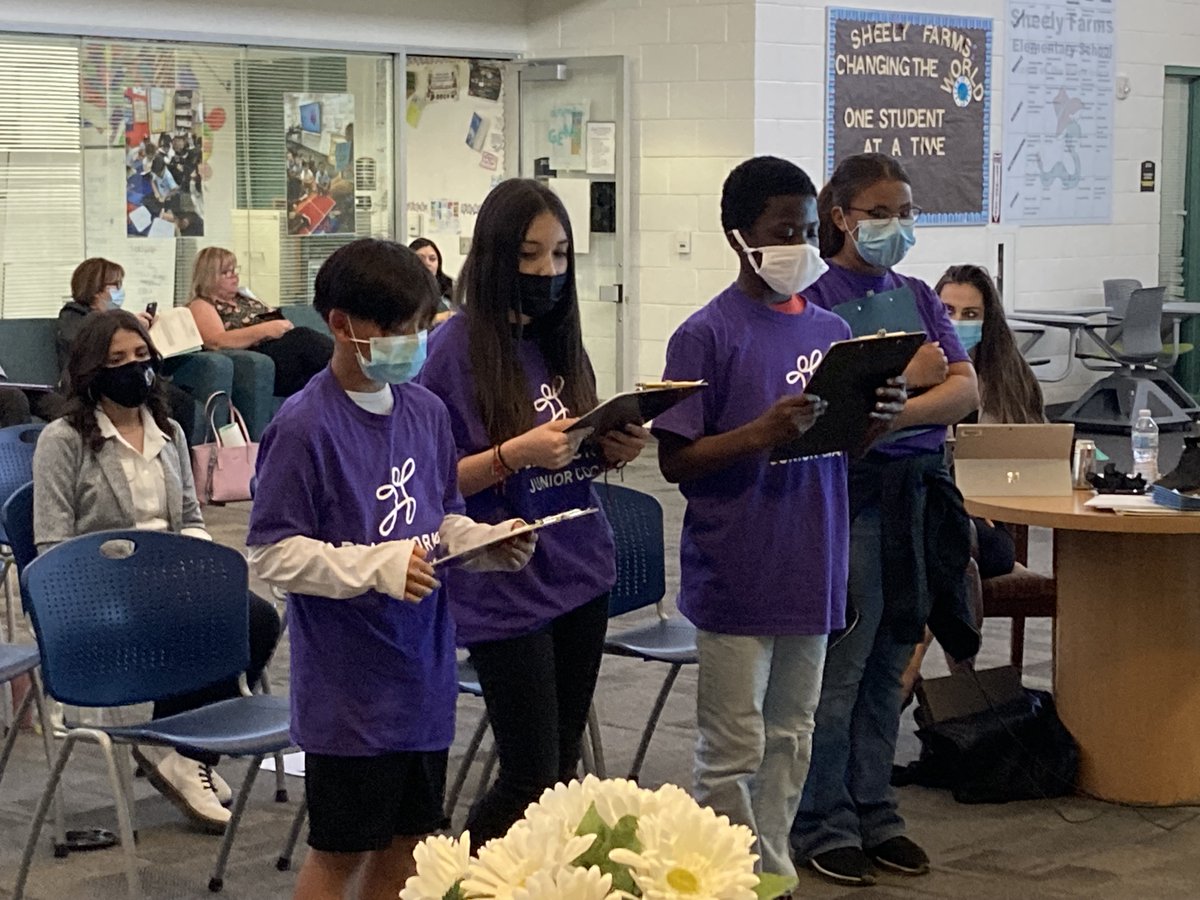 See_Boston's tweet photo. It was such an honor to recognize and celebrate our entire Sheely teams' efforts at @TollesonESD school board meeting! Starting w/students & keeping the focus on being child-centered! #SheelyPride @LupitaHightower #ProudPrincipal #weareTESD @PlayworksAZ #AllmeansALL#KidsatHope https://t.co/R3lekc1SHg