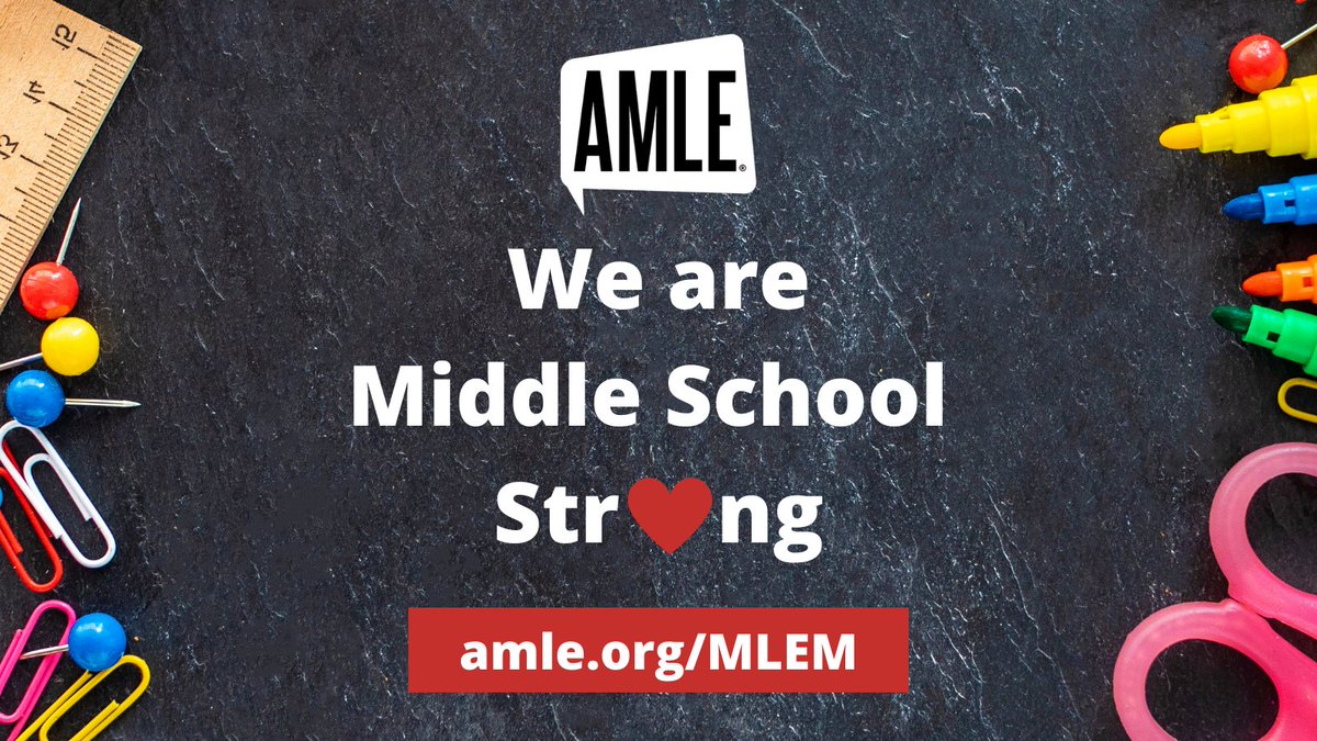 AMLE's tweet image. March is Middle Level Education Month and we&apos;re shouting out to all of the amazing &amp;amp; passionate educators dedicated to creating positive learning environments for young adolescents. 

RT or comment, how long have you been teaching in the middle grades?

#MLEM #mschat