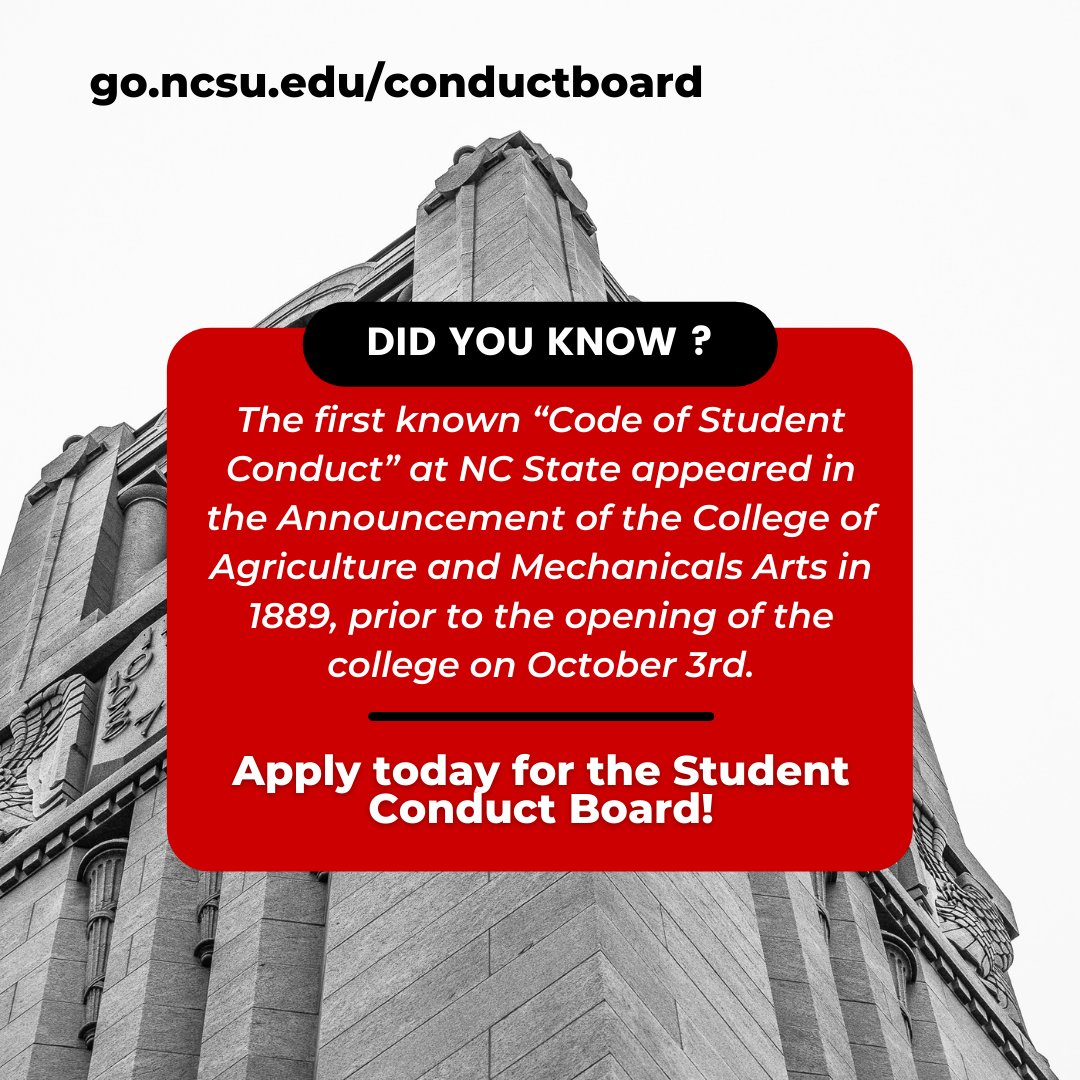 The application deadline is rapidly approaching! Apply for the Student Conduct Board today!