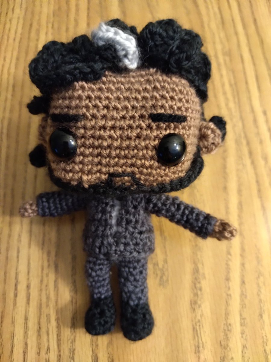 meg_dougherty's tweet photo. This is FANTASTIC! Ss did research on reformers and abolitionists @DeerparkMS 8th #USH. One of #MsAdams Ss CROCHETED @originalfunko version of Frederick Douglass. @RoundRockISD #blackhistorymonth https://t.co/VIrYby3T34