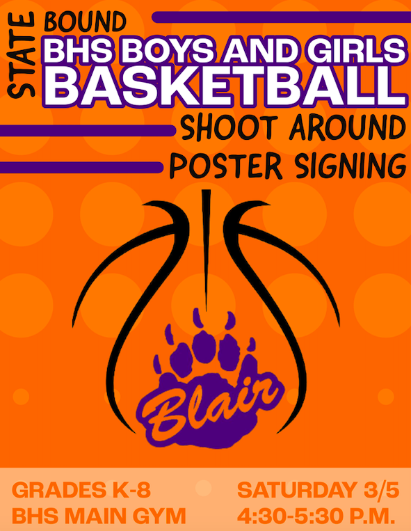 BlairBasketball's tweet photo. Join us! @BHS @OtteBlairMS @ArborParkBlair @BlairPrimary @EntPubSports https://t.co/LB4sR8H1e4
