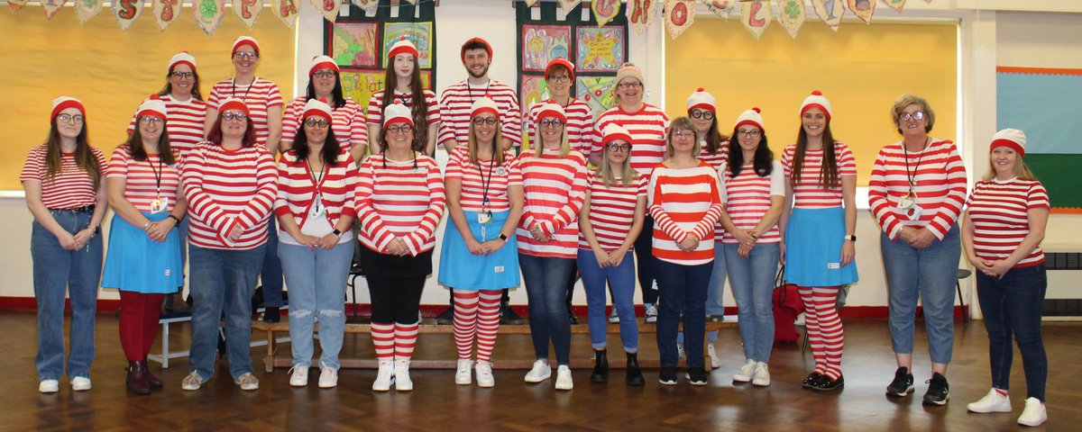St_PatrickCorby's tweet photo. We are back 😀 and what a lovely bunch of Wallys we are 😍🥰💚
#WorldBookDay https://t.co/4tXvFwfvIw