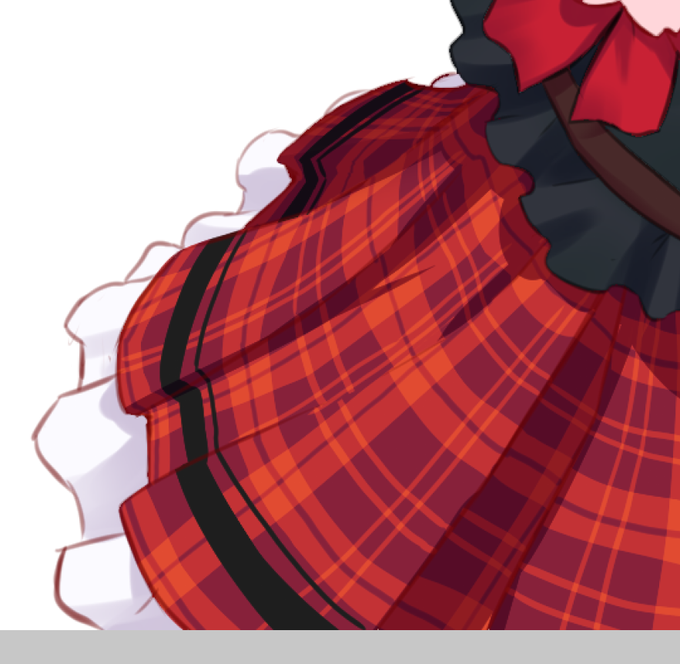 なかなかに苦行だが、手描きのチェック模様でしか得られない栄養素がある
きょうはここまで 