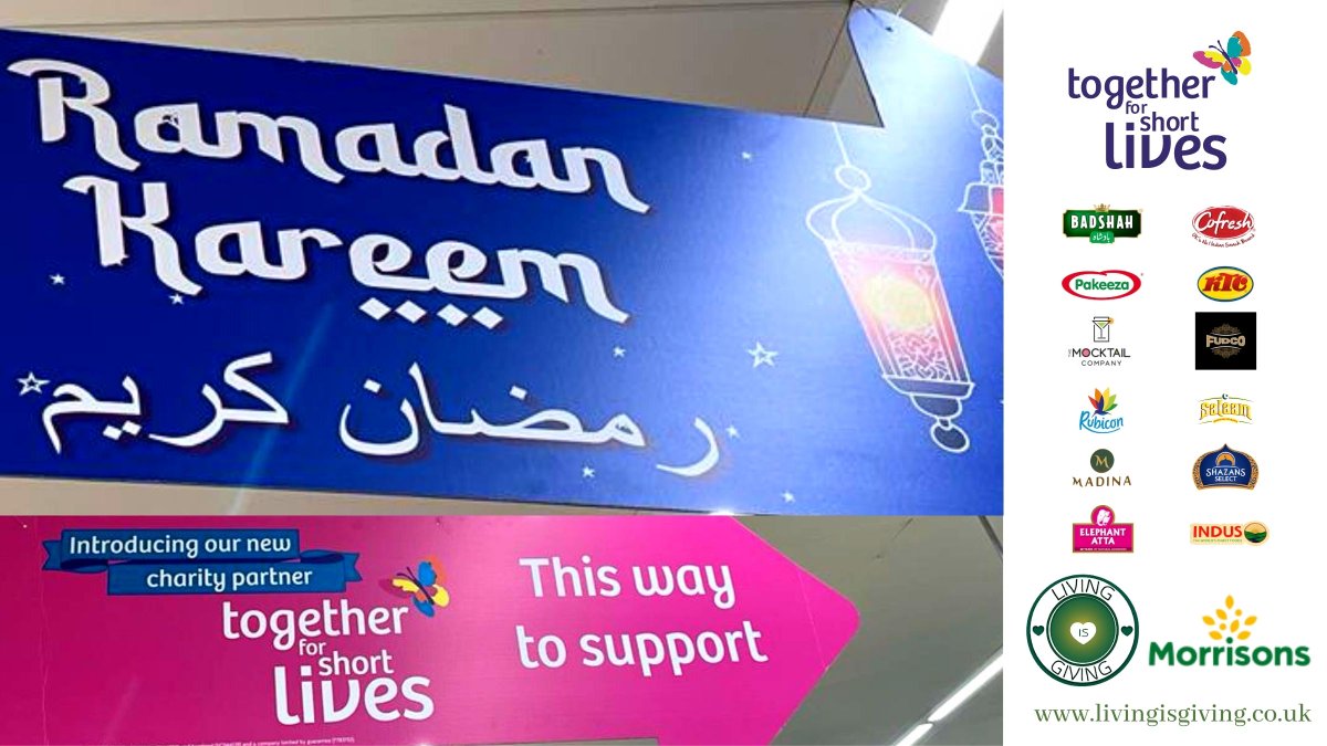 LivingIsGiving8's tweet photo. The @LivingIsGiving8 campaign is officially live! Join us in store @Morrisons  or online: https://t.co/nxKfxLS2gp
 to explore our Ramadan range and get to know our new charity partner, @Tog4ShortLives.

#livingisgiving #actsofkindness #charity #Ramadan 
 @Morrisons @hereandnow365 https://t.co/GQp1wLriWp