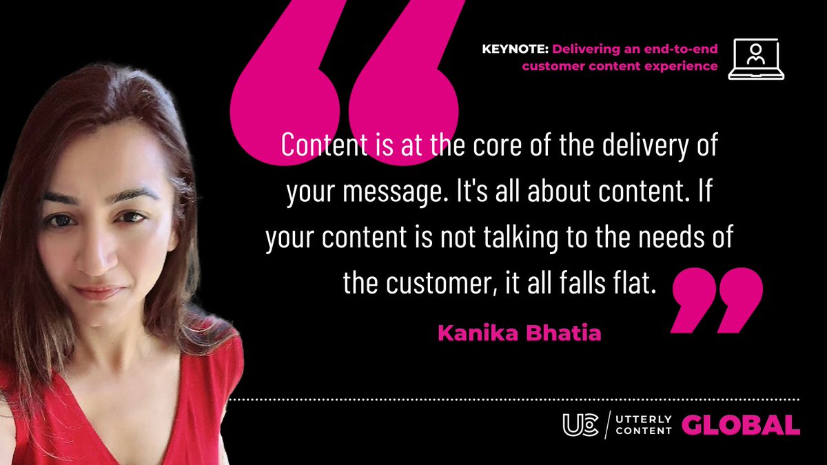utterlycontent's tweet image. Kanika reminds us that our content must meet the needs of the audience. And if it doesn’t, it’s just not going to get us the results we want
#utterlycontent