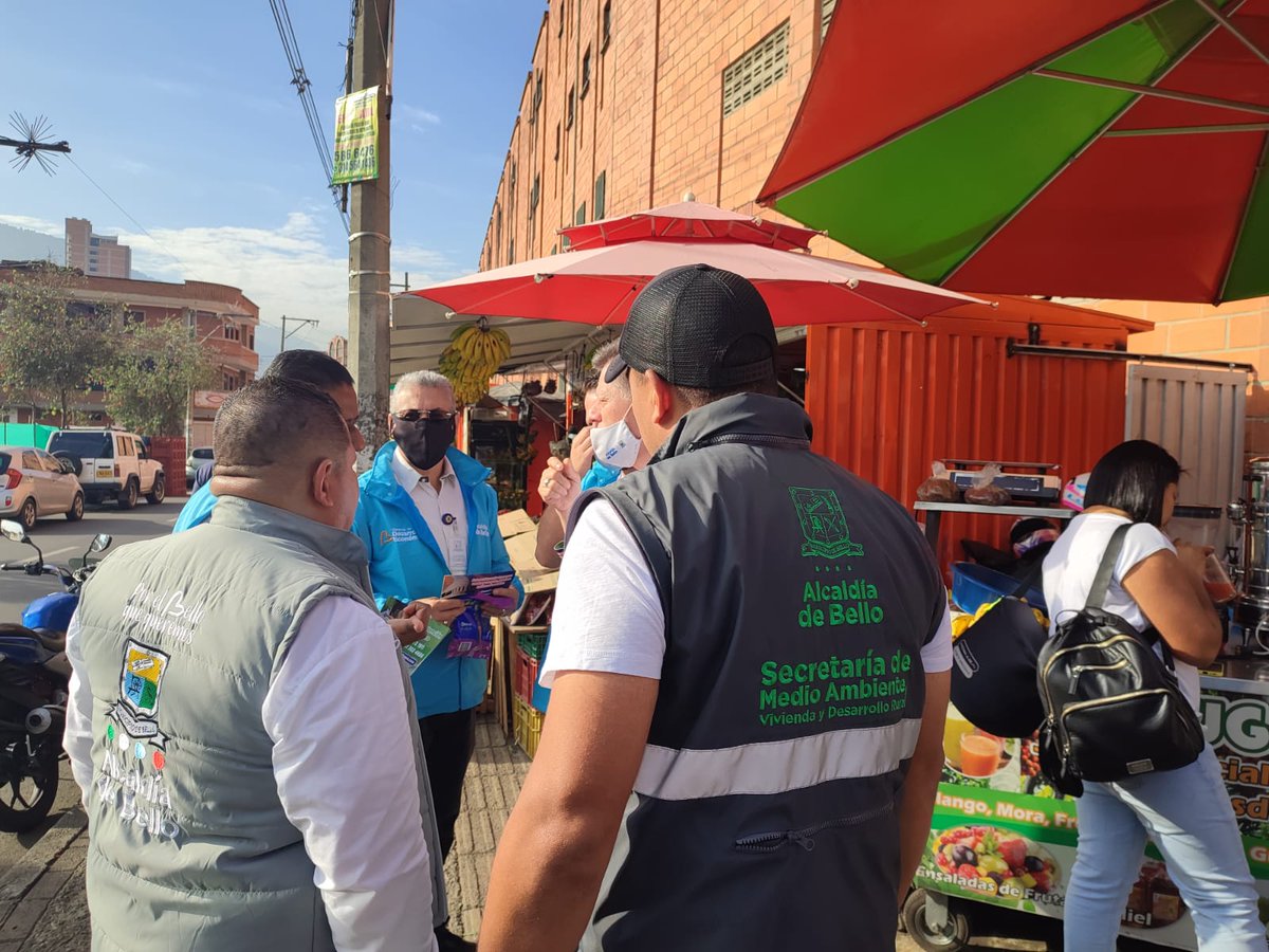 Limpieza, verificación y cumplimiento de normas de sanidad son algunas de las acciones implementadas. #PorElBelloQueQueremos 💚 <a href="/BelloAseo/">Bello Aseo</a> <a href="/osanperez/">Óscar Andrés Pérez Muñoz</a>