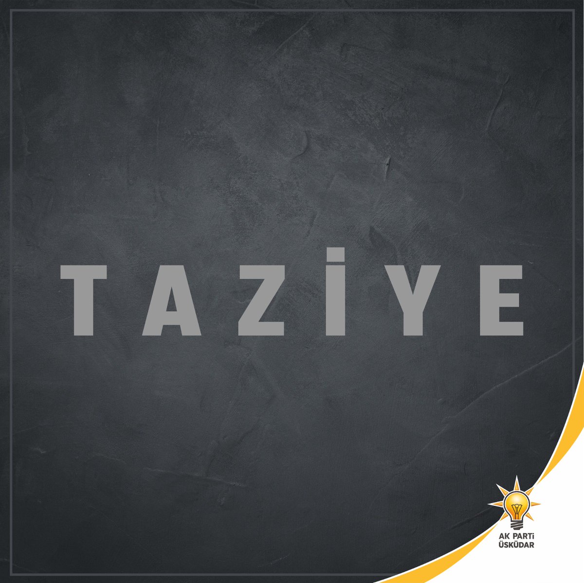 İl Yönetim Kurulu Üyemiz <a href="/elifcankanoksuz/">elifcankanoksuz</a> 'ün kıymetli kayınpederi Selami Öksüz'ün vefatını üzüntüyle öğrenmiş bulunmaktayız. 

Merhuma Allah'tan rahmet, kederli ailesine sabırlar dileriz. 

<a href="/osmannnurika/">Osman Nuri Kabaktepe</a> 
<a href="/demir_erdem/">Erdem DEMiR 🇹🇷</a>