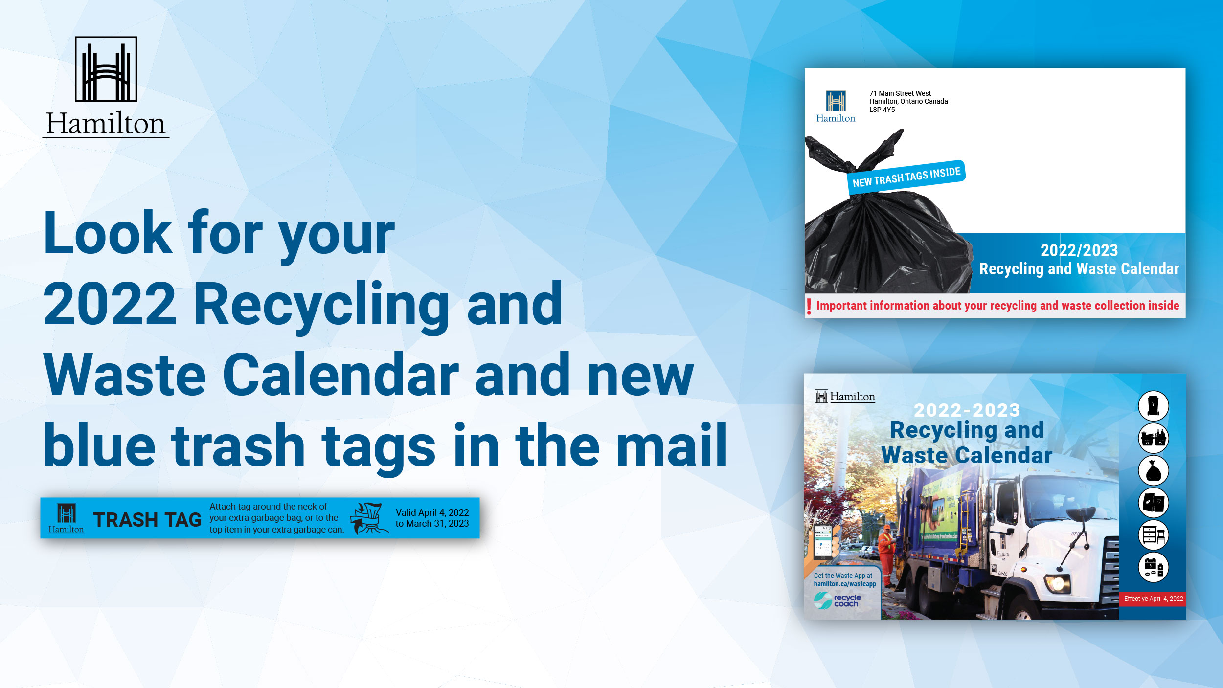 Hamilton 2023 Calendar City Of Hamilton Al Twitter: "Beginning Next Week, The 2022/2023 Recycling  And Waste Calendar Along With 12 Blue Trash Tags Will Be Mailed Out To  Residents Over A 2-Week Period. Green Trash