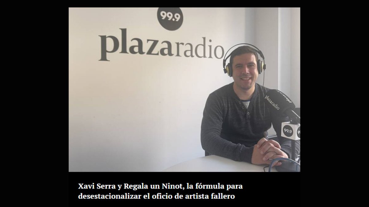 ALS MITJANS📻"Estem agradecidísimos a <a href="/LasNavesCOLLAB/">Col·lab</a> i tot el seu equip. Estem en la recta final del programa Scale-Up, però en el nostre cor, sempre serem col·labers"
🎤 Xavi Serra CEO <a href="/valuahub/">Valua Arts & Crafts</a> i <a href="/RegalaUnNinot/">Regala Un Ninot</a> parla en @999plazaradio amb <a href="/EstefPastor/">Estef Pastor</a>
▶️999plazaradio.valenciaplaza.com/xavi-serra-y-r…