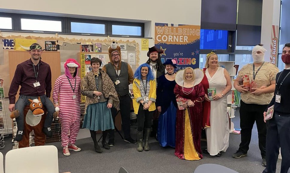 Great seeing our staff promoting their love of reading and the super effort that they go to 📚#WorldBookDay