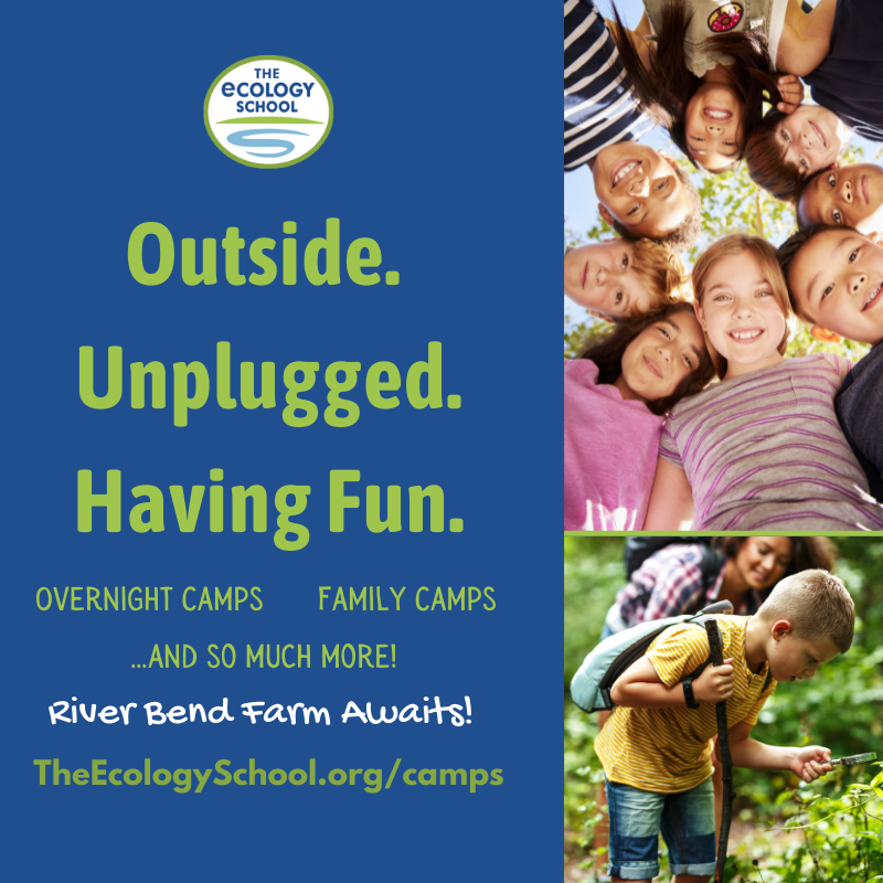 FEATURED SUMMER CAMP: River Bend Farm Camps in Saco, ME. @EcologySchoolME is a weekly youth overnight camp: June 26-July 23, 2022. Family camp: August 7-10, 2022. More info: conta.cc/3CihJdN #summercamp