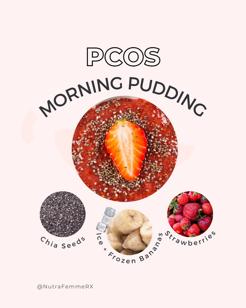 nutrafemmeRX's tweet photo. Breakfast is often the hardest meal of the day to find nutrient-rich, healthy options. Look no further than this supremely yummy, 🌟 easy 🌟 morning pudding that is great for our PCOS symptoms and is a breeze to prepare! https://t.co/NgF8DTA5Jf
