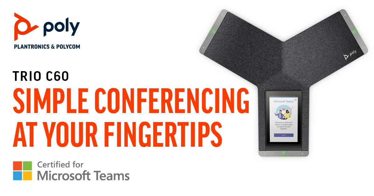 PolyCompany's tweet photo. Save your time for the meeting: Join in a second with the single touch of a button. Enjoy simple conferencing with the #PolyTrio C60, certified for #MicrosoftTeams. #HybridWorking #MeetingEquality
Learn more π https://t.co/WCVjXOsNxz https://t.co/cC6XOWDAVN