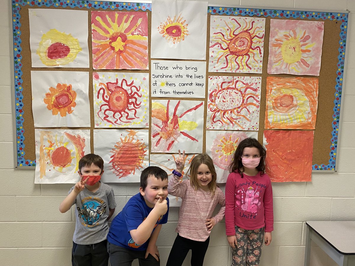 Such an amazing message from our SK/1 friends! These friends and their classmates fill our days with sunshine!