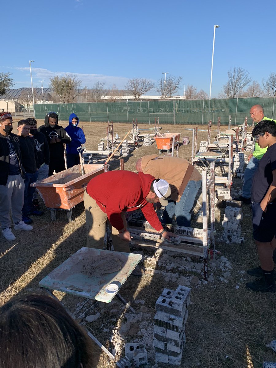 Thank you to the Texas Masonry Council and to our own awesome Ranger Construction teacher Mr. Geels for an awesome day of hands-on learning for our students!! texasmasonrycouncil.org <a href="/NFHS_Rangers/">Naaman Forest High School</a> <a href="/gisdnews/">Garland ISD</a> <a href="/NFHSMagnet/">Naaman Forest HS Magnet Programs</a> <a href="/gisdCTE_/">GISD Career & Technical Education</a>