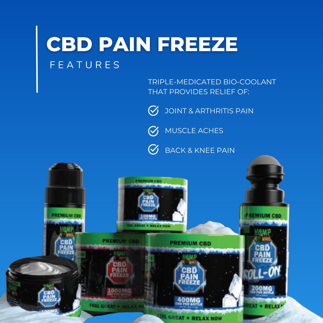 MaxDistributing's tweet image. According to MSA data, 32% of CBD purchases are Topical! 

@GlobalWidget Premium CBD Pain Freeze is a triple-medicated and bio-coolant. It is formulated to relieve muscle aches, back, knee, joint &amp;amp; arthritis pain. 

Sales@maxdelivers.com
(844) 297-2651