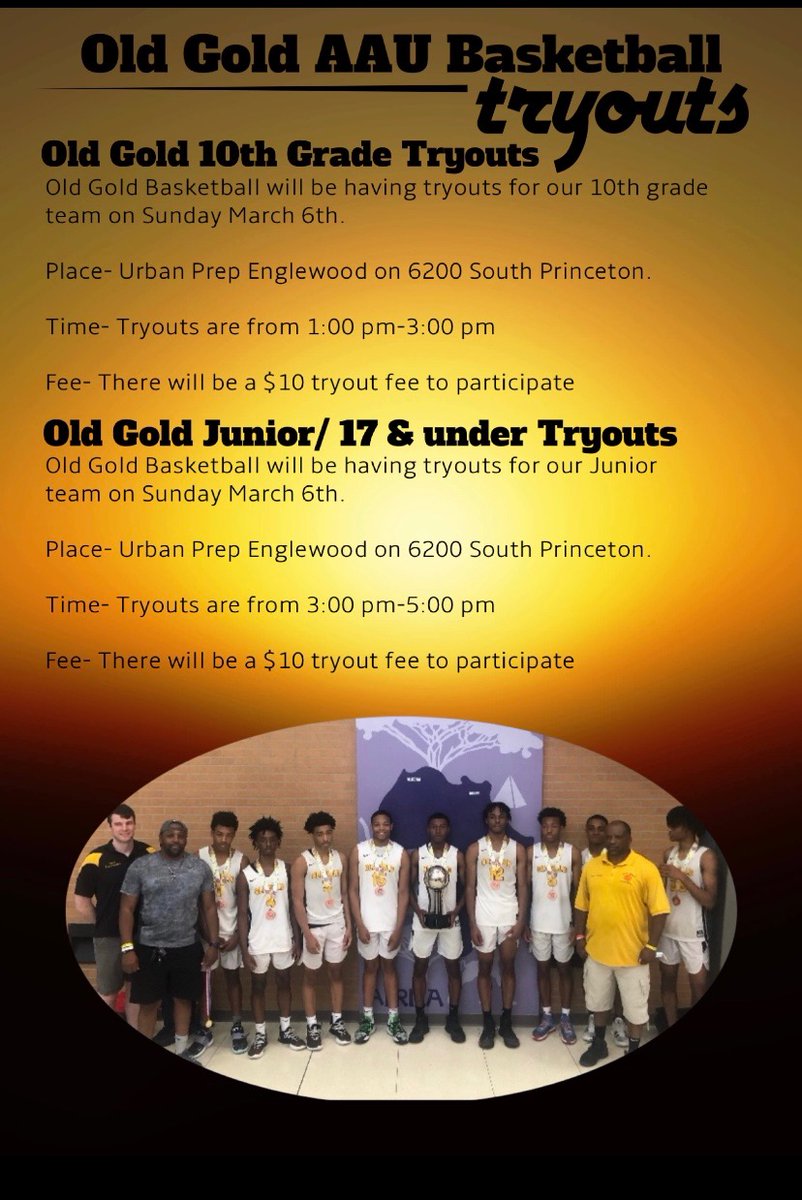 oldgoldaau's tweet image. Old Gold Tryouts are here.