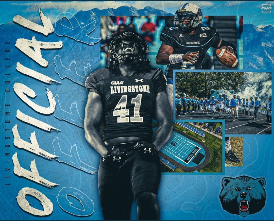 Quadeir3's tweet photo. Blessed and thankful to have received an offer from the university of Livingstone!! @CoachDJohnson11 @JamaleFoster @CoachAllen316 @SeanGilbertNFL @NafoFalconsFB @lcbluebears https://t.co/FyxrvlMhFj