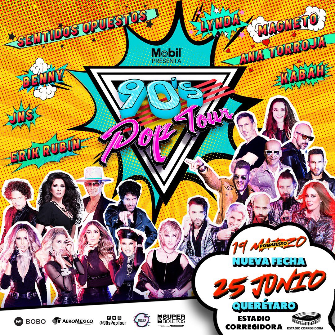 ❗️ANUNCIO OFICIAL❗️Debido a la situación pandémica actual, la fecha del 19 de marzo para Querétaro, será reprogramada para el 25 de JUNIO.