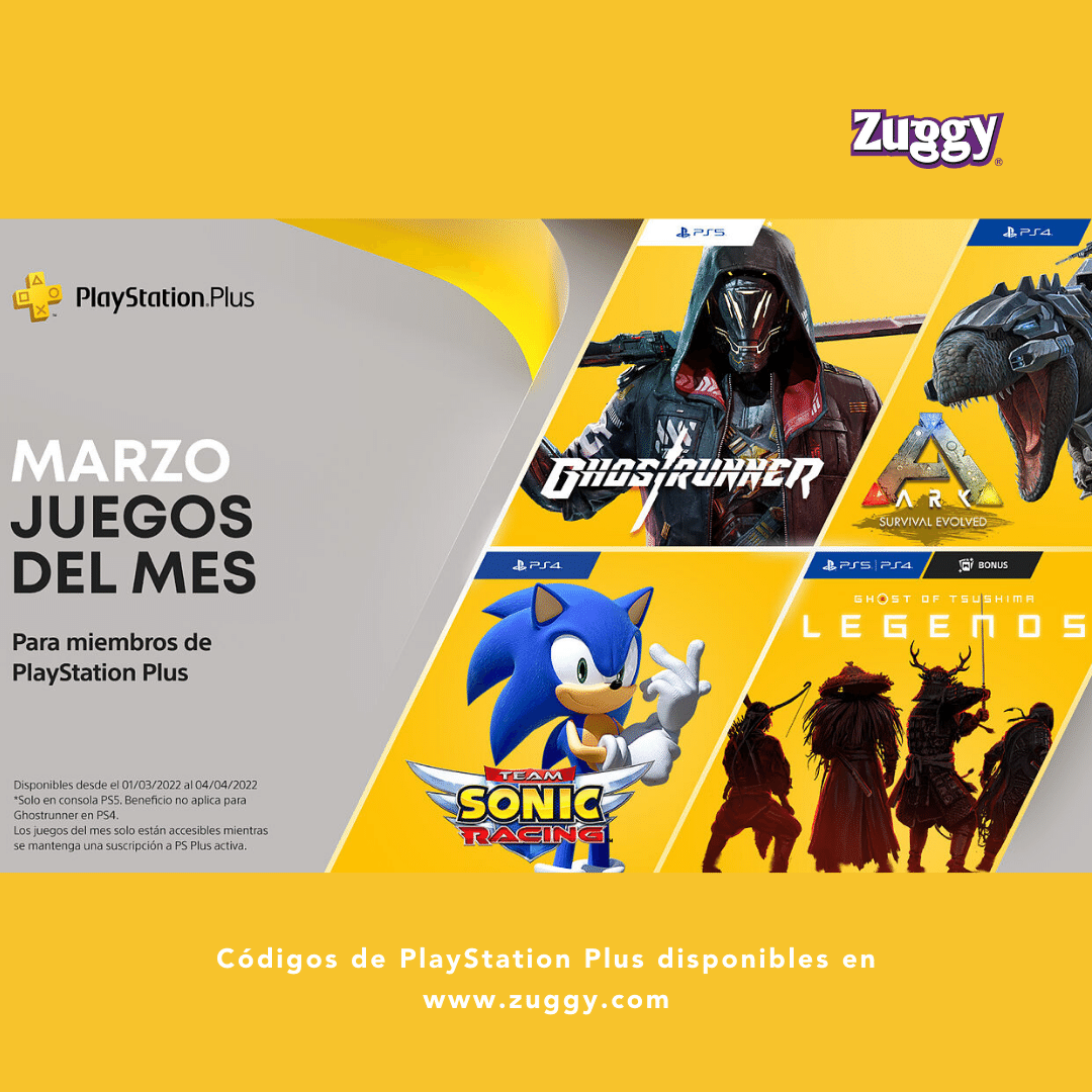 zuggymx's tweet photo. Juegos del mes de #playstationplus 🎮 ¿Cuál vas a jugar primero?
Recuerda que puedes recargar tu membresía con códigos en https://t.co/u5kKiYl2ii y app zuggy.📲
#zuggy #codigosdeprepago #playstation #gamersmexico https://t.co/kH0CKZ1fZ3