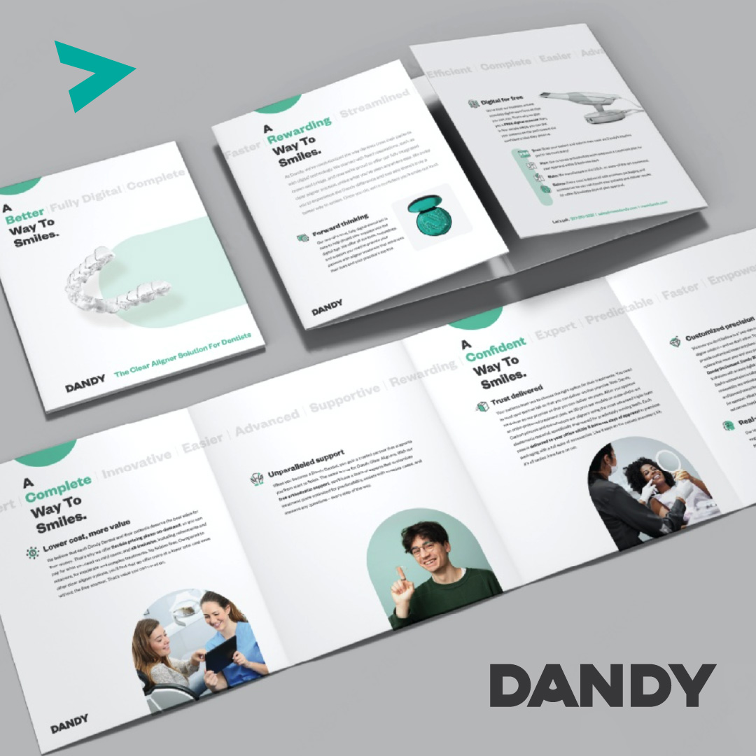 TrajectoryLLC's tweet image. Straighten up... and check out our #branding and #marketing work for Dandy's innovative clear aligners! The company combines the best of both in-office invisible braces and at-home clear aligners. View more here: loom.ly/mwDdvs4