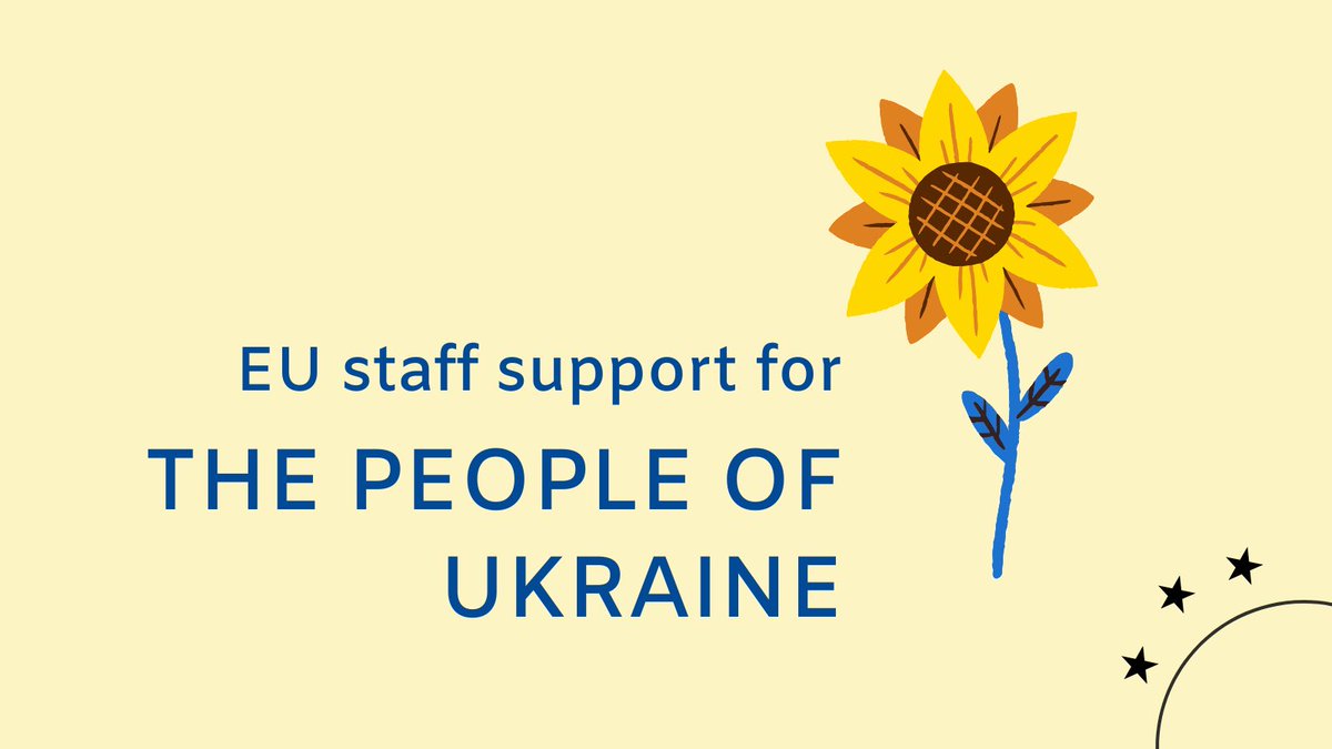War is unleashing a humanitarian crisis in Europe – we want to offer a means for EU staff to join to show our collective solidarity ￼￼
We’ve set up a special fundraiser with help of King Baudouin Foundation. 
Donate: bit.ly/for-people-of-…
More info: bit.ly/3vyn6nQ