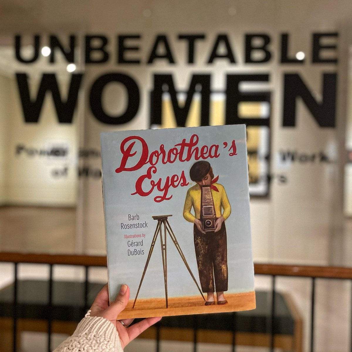 LymanAllyn's tweet photo. To honor #WomensHistoryMonth and continue celebrating our most recent exhibition “Unbeatable Women,” the March #BookOfThe Month is “Dorothea’s Eyes: Dorothea Lange Photographs the Truth.” https://t.co/GaWLoSBIjk