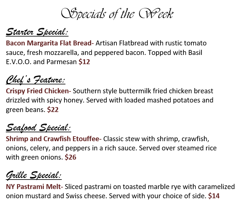 SCCatHN's tweet photo. These specials are only available until March 13th. You still have plenty of time to try them all! https://t.co/S4ZcAyMrxP