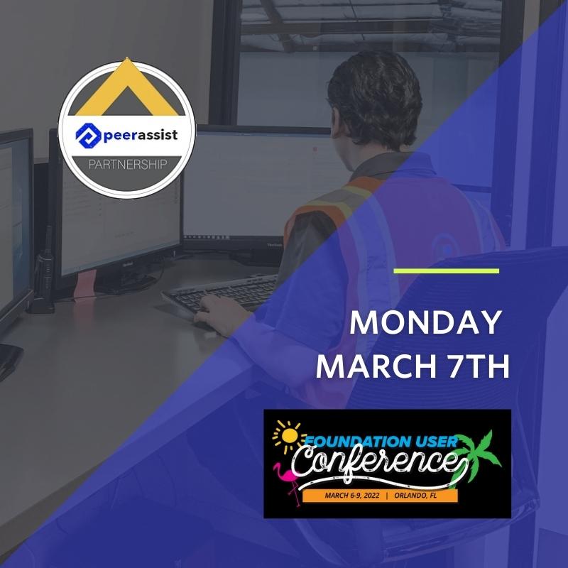 PeerAssist's tweet photo. Headed to Foundation Software's User Conference in #Orlando? We'd love to see you while we're there!
#FoundationUC22 #PeerAssistTech #FoundationSoftware #Construction #ConTech #ConstructionTechnology #Accounting https://t.co/mjj4cz1dzP