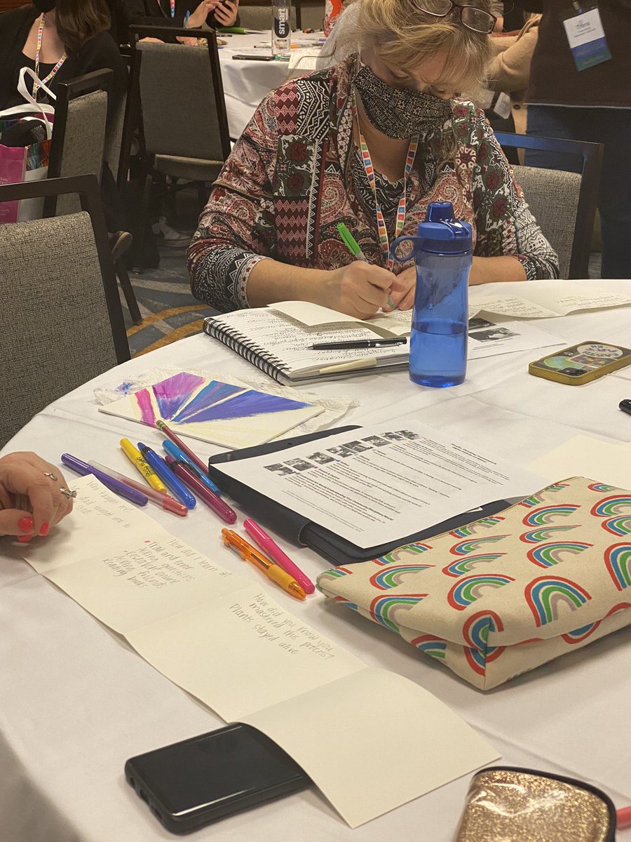 IntegrationEd's tweet photo. We had such a great time presenting today! Thank you to everyone who came and participated in our session! If you are here and see us, say “Hi!”#NAEA22 #artsintegration #VisualArt https://t.co/CgACSrX5Qu