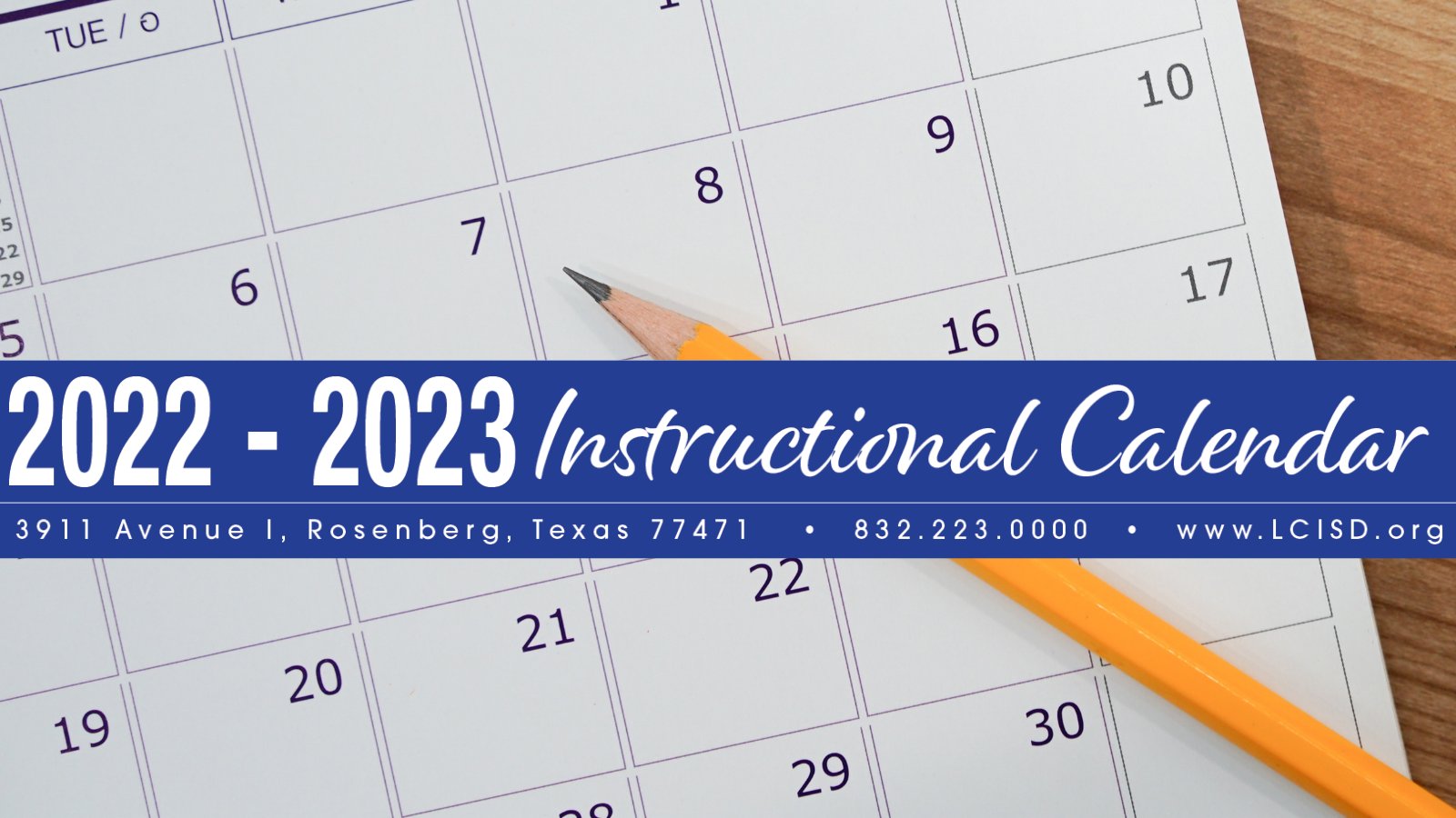 Lamar Cisd Calendar 2022 2023 Lamar Cisd On Twitter: "Have You Seen The New 2022 - 2023 Instructional  Calendar Yet? Check It Out Here... ▶️ Https://T.co/Yncx1W2Hay  Https://T.co/Igo3Qlg3Zd" / Twitter