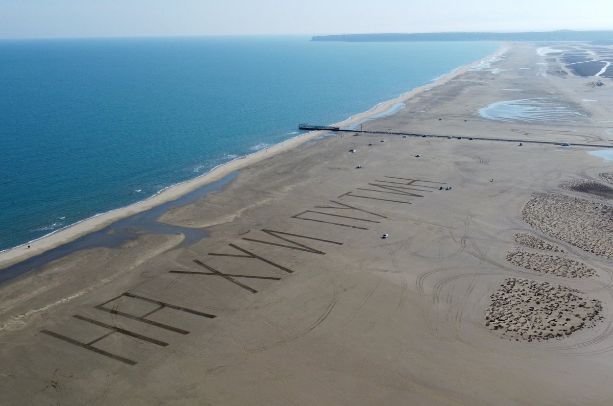 #Soutien du Sud... Courage aux #Ukrainiens #Leucate #Aude @France3tv
