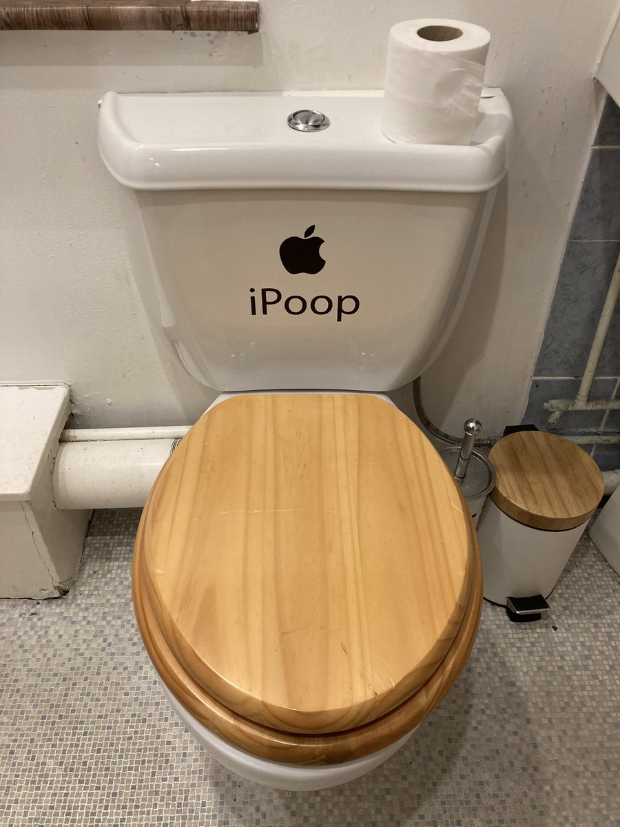 MCY1X's tweet image. #Apple have moved into the bathroom fittings market. 
Their first product just launched: 
The #iPoop