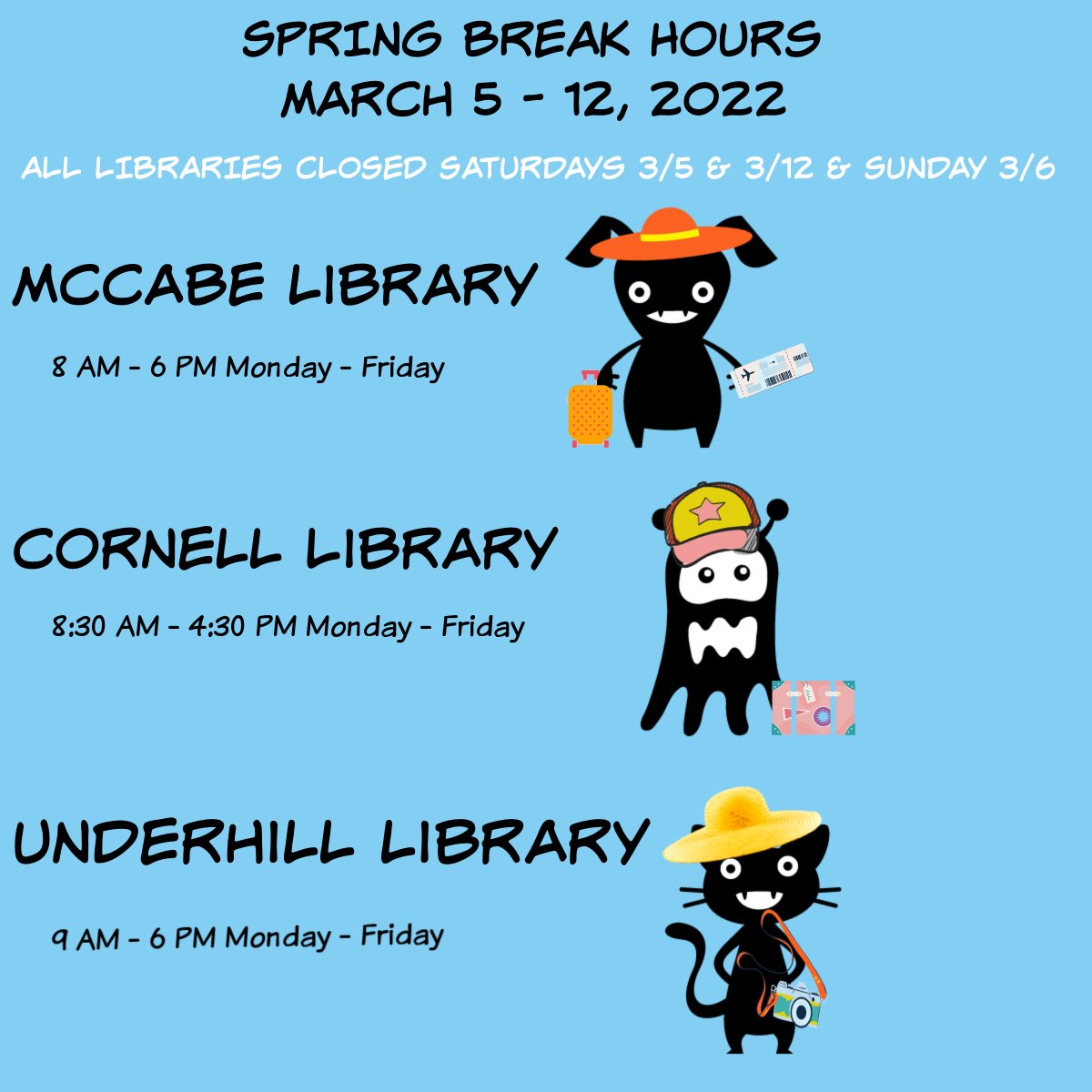 Swarthmore College Libraries 🌼 on Twitter "Spring Break is almost here! For the most uptodate