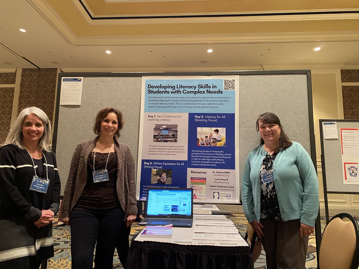Learn about Developing Literacy in Students with Complex Needs at our poster session! <a href="/LIU12_TaC/">TaC_IU12</a> <a href="/LIU12_PD/">Lincoln IU12 PD</a> <a href="/LincolnIU12/">Lincoln IU12</a> <a href="/LIU12_Inclusion/">TaC Inclusive Practices LIU 12</a> <a href="/JessMillerIU12/">Jessica Miller, EdD</a> #MakingADifferenceInPA #liuassistivetech #literacy #AAC #literacyforall