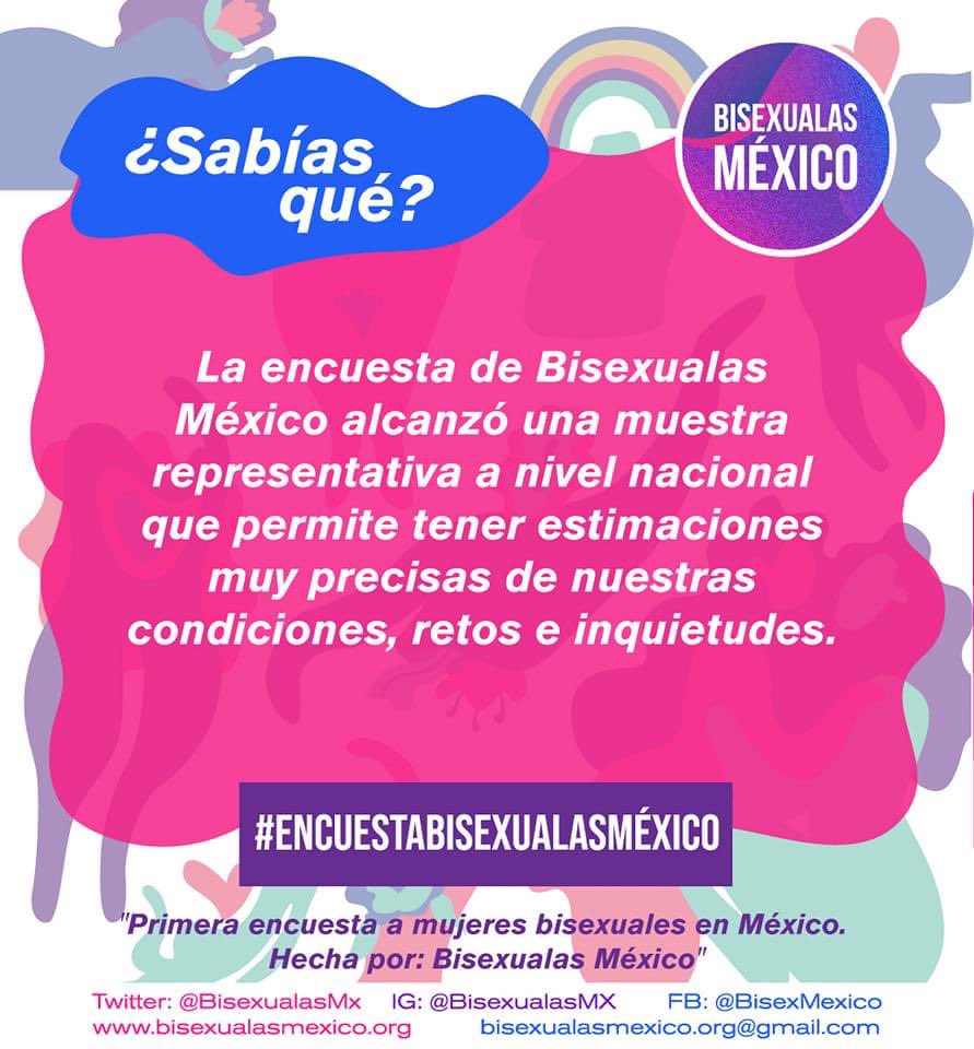 #Hoy, en punto de las 8pm. desde la cuenta de FB de  #BisexualasMéxico  estaremos presentando los resultados de la Primera Encuesta a mujeres Bisexualas en México. 

facebook.com/BisexMexico

💗💜💙