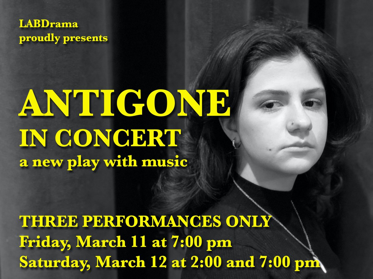 LabSchoolDC's tweet image. Join us for Mr. Miskell&apos;s final student/faculty production before retirement – Antigone in Concert!
Tickets on sale now! 
my.cheddarup.com/c/labdrama-ant…