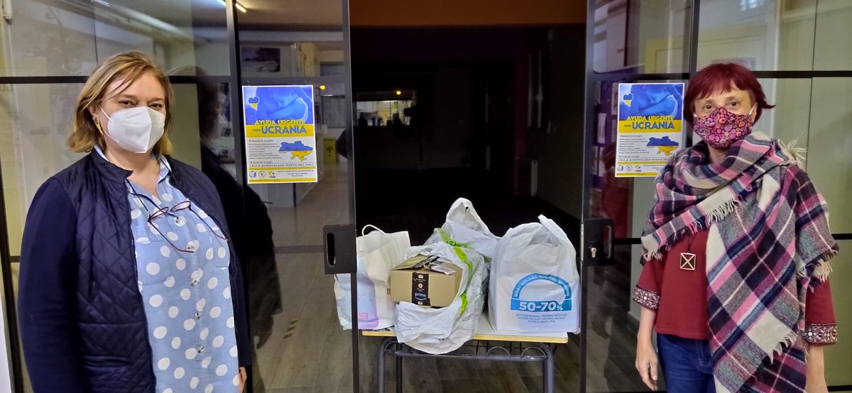 Iniciamos una campaña solidaria para enviar ayuda a Ucrania, queremos aportar nuestro granito de arena para hacer más llevadera la terrible situación por la que está pasando la población ucraniana 🇺🇦 Primera donación de medicinas. Más info en el cartel👇👇👇#StopWarInUkraine