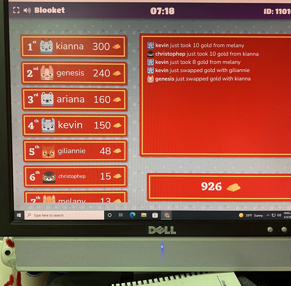 We played blooklet for the first time! We enjoyed it very much! <a href="/LamarElementary/">Lamar Elementary</a> <a href="/PlayBlooket/">Blooket</a>