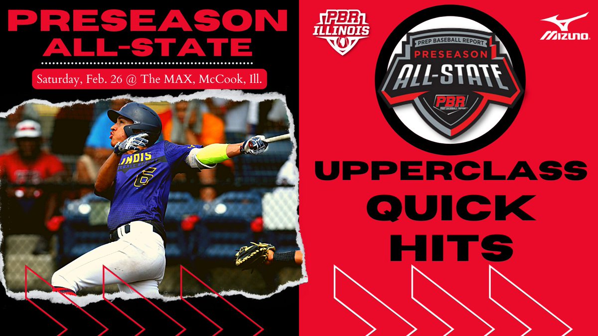 PrepBaseballIL's tweet photo. #ILPAS22 Upperclass: Quick Hits 📒

Check out this loaded piece containing notes on over 40 juniors from Saturday's Preseason All-State event at The MAX – many of whom are uncommitted.

Analysis, video, data inside. ⤵️

QUICK HITS 🔗 https://t.co/7H8mg0NP1A https://t.co/dbXbaru8p0