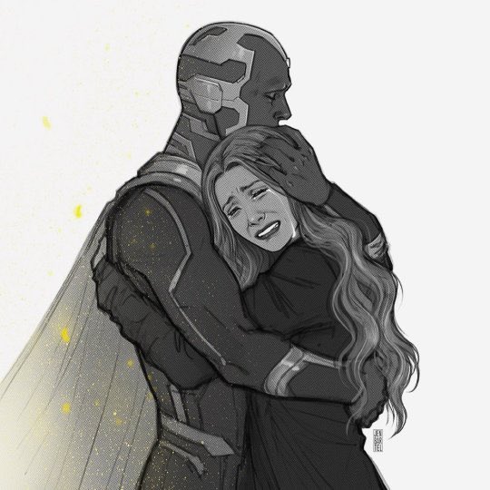 scarlet witch &amp; vision 

by jen bartel