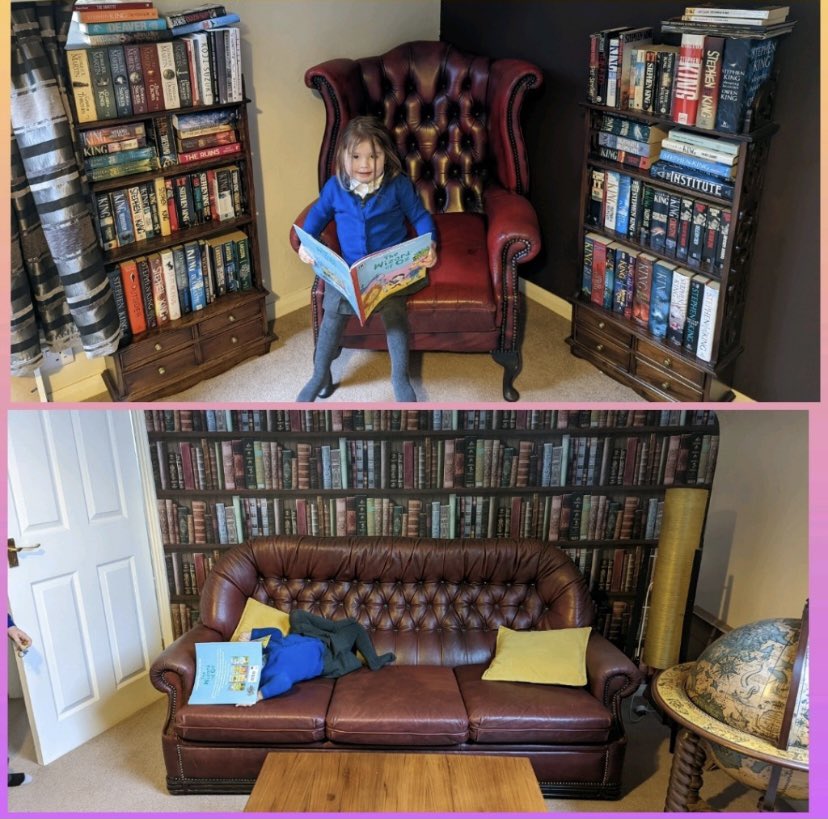 GEliseM30's tweet photo. EYs Extreme Reader Challenge - 3 year old reading in her reading loft! @EldonGroveAcad #extremereader @LMuir89 #earlyreader #worldbookday #eyfstwitterpals https://t.co/82y5tr9H60