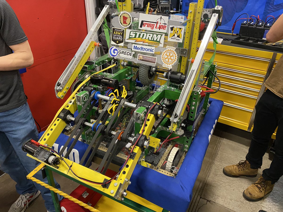 Storm_Robotics's tweet image. Team 3740 is all inspected and ready for field calibrations/practice matches. Fastest inspection in Storm Robotics History! Go Storm! Thank You Volunteers and Sponsors for getting us here and giving us opportunities. #Stormnation #gostorm #isd47