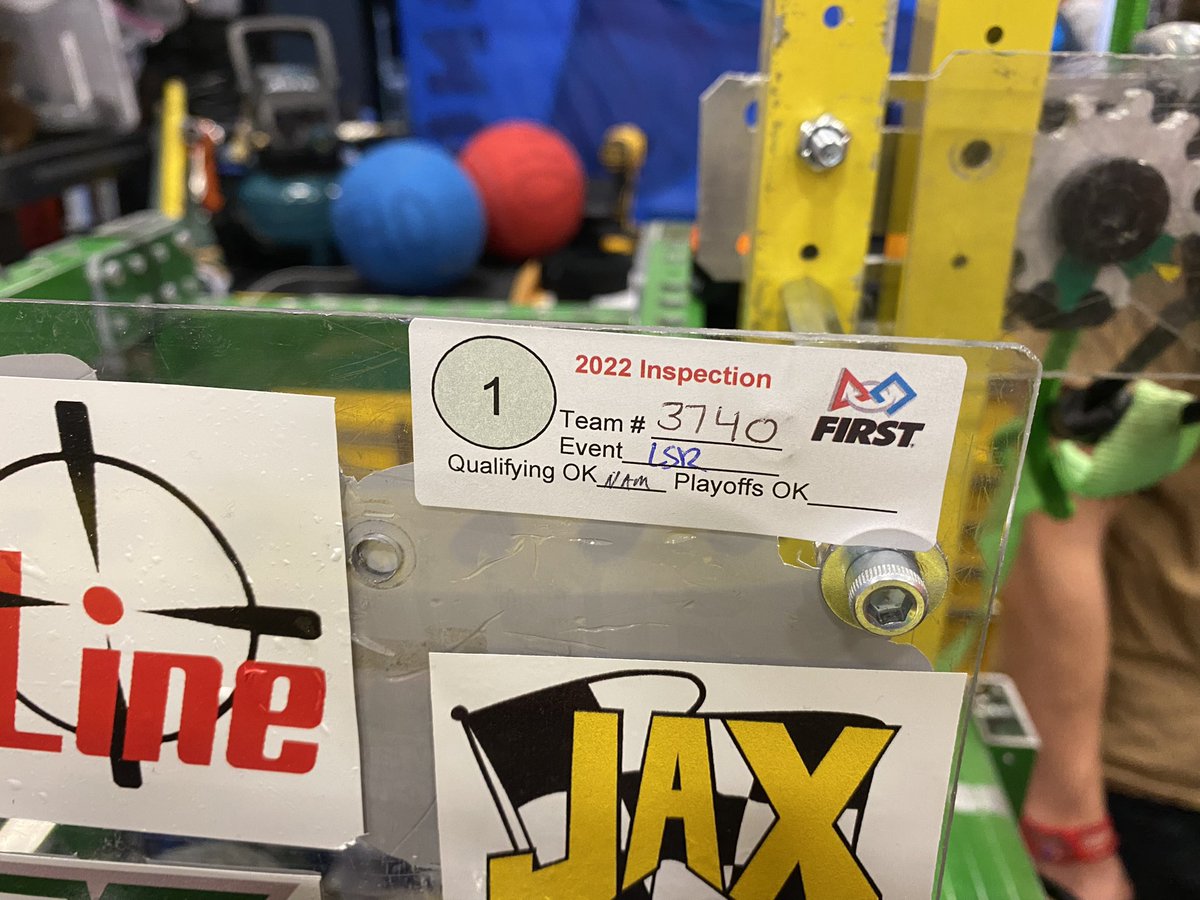 Storm_Robotics's tweet image. Team 3740 is all inspected and ready for field calibrations/practice matches. Fastest inspection in Storm Robotics History! Go Storm! Thank You Volunteers and Sponsors for getting us here and giving us opportunities. #Stormnation #gostorm #isd47
