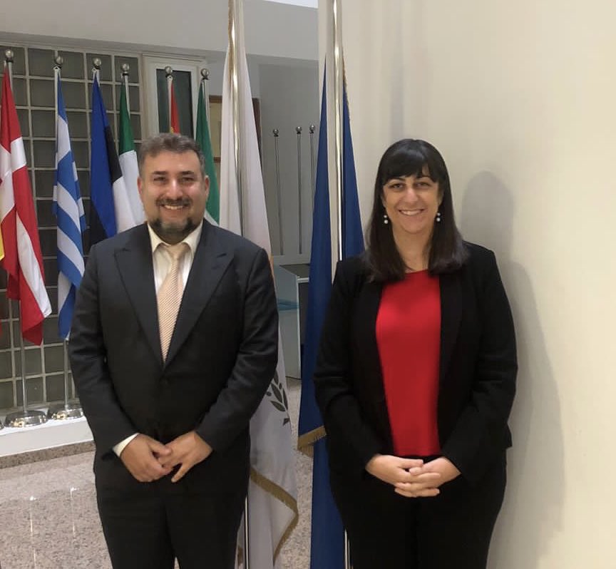 LUinAthens's tweet photo. Very nice to meet with #CyGenSecEU Louis Telemachou for my first visit to Cyprus. https://t.co/WW7t2Fd6cx