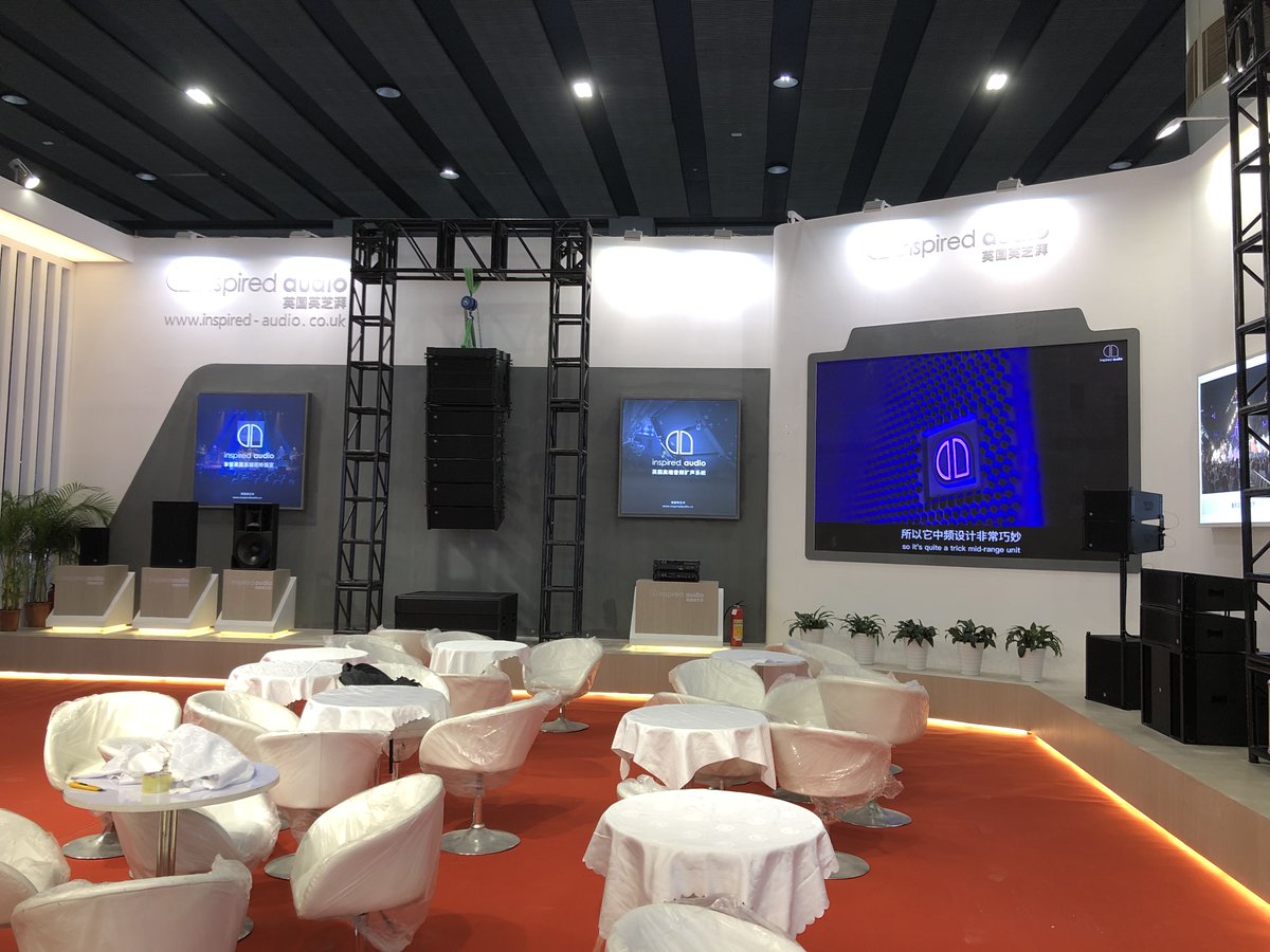 InspiredAudio's tweet photo. Prolight + Sound Guangzhou 2022. This year our products were once again on display with our local partners T.D Taichee. Here are a few snaps of the stand. https://t.co/6JLzXL2au0