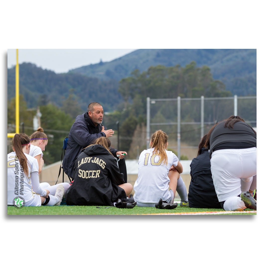 GibSportsPhoto's tweet photo. Quiet Giant - Windsor HS Lady Jaguars coach Ralph Montes advises the team between halves at the NCS Championship game. Redwood High School, Larkspur, California, USA #ShareTheMemory @WHSCA_ATHLETICS https://t.co/URbSSID3go