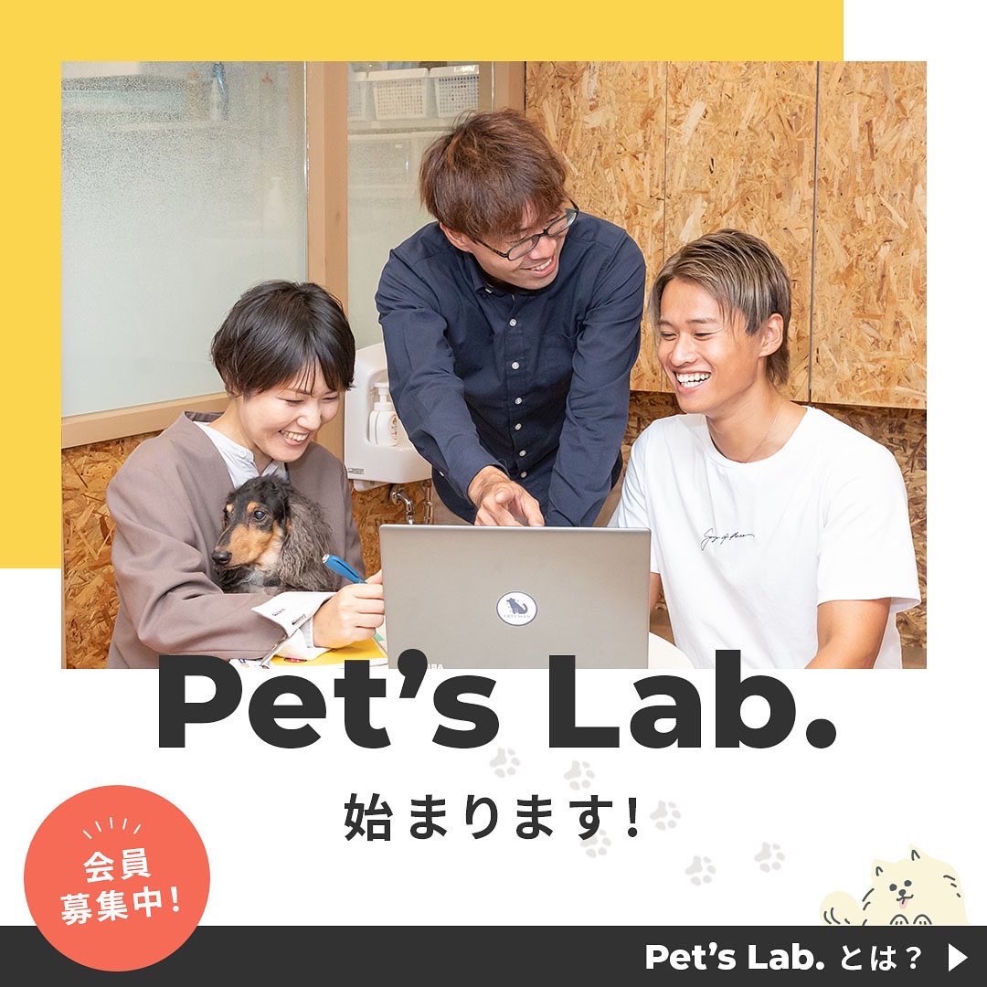 PetsLab1's tweet photo. ペットを通して人生を豊かにするコミュニティ。

その名も「PetsLab」がいよいよ始まります。

テーマは「見る。知る。繋がる。やっみる！」 https://t.co/niYNBNOO12