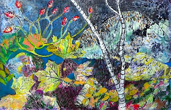 Bustling with excitement as we prep for the opening of 'One of a Kind' tonight, 6-8 pm.

This exhibit is presented by Monotype Guild of New England, juried by Catherine Kernan, co-founder of Mixit Print Studio.

Featuring works such as 'The Lone Birch' by Loretta Hubley