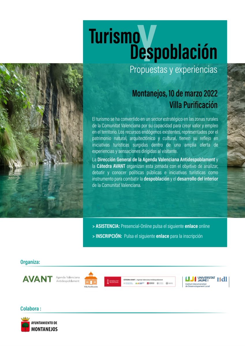 AvantGva's tweet photo. Jornada AVANT, Turismo de interior https://t.co/1DOTD7pQg6